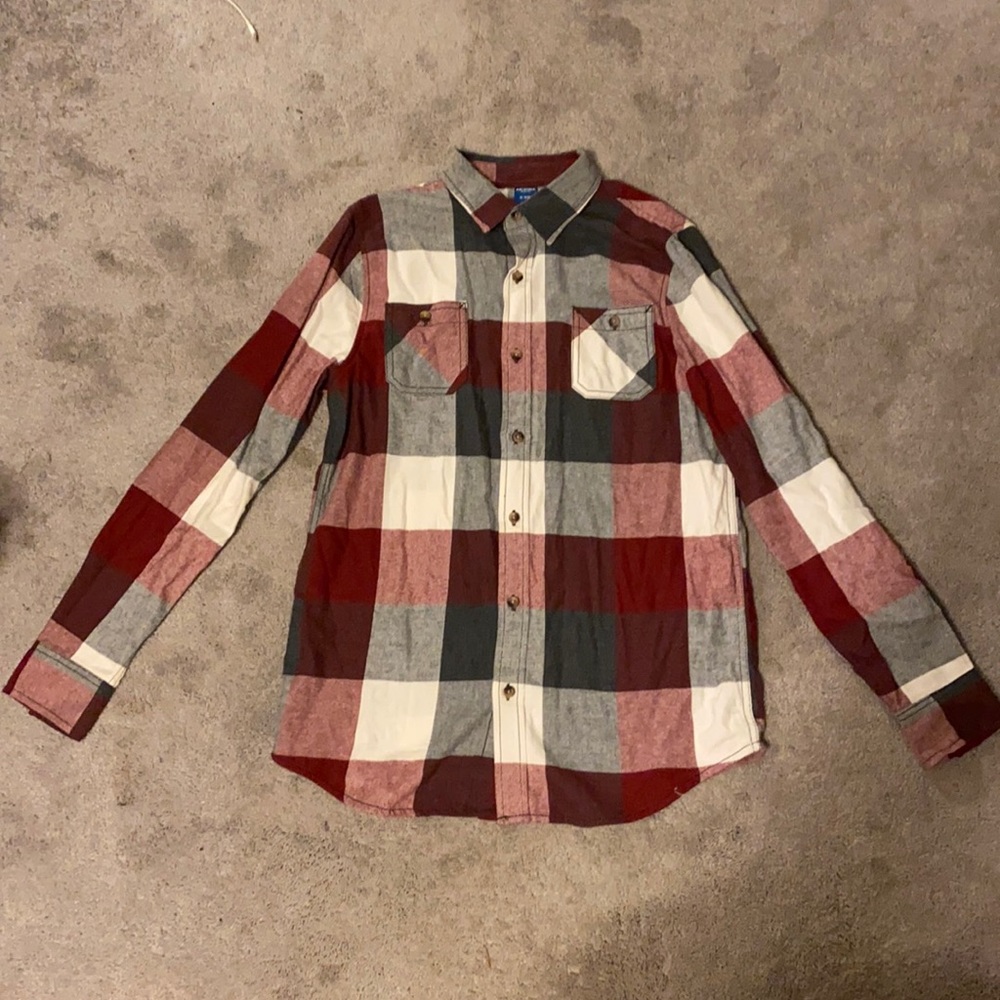 Red Grey and White Arizona Jean Co Flannel